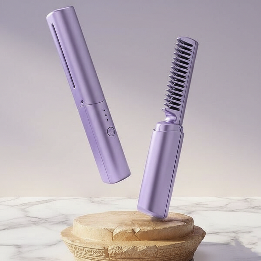 Meneflix Hair Straightener, Portable Mini  Cordless Rechargeable